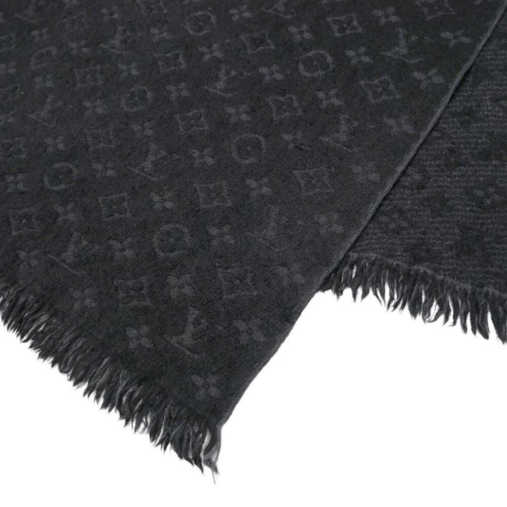 Louis Vuitton Monogram Classic Scarf Fringe Shawl - Picture 6 of 8